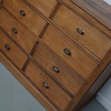 Antique French Light Oak Apothecary / Filing Cabinet, 1920/30s
