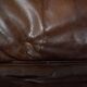 Vintage Mid-Century Danish Modern Leather Adjustable Easy Chair and Ottoman
