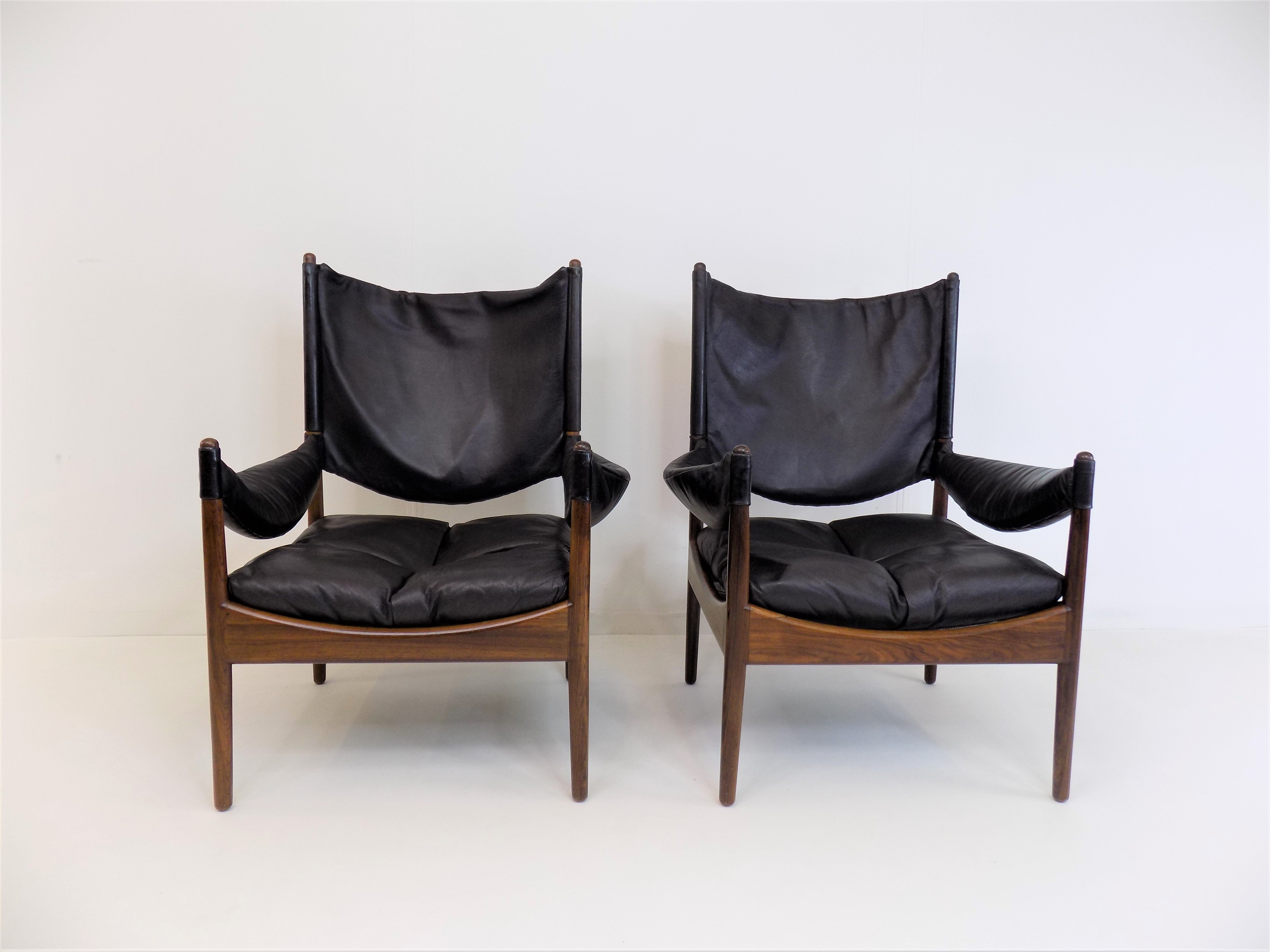 Ensemble de 2 fauteuils en cuir Modus pour Søren Willadsen, Kristian Vedel