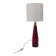Scandinavian lamp in red glass Kastrup Denmark 1960
