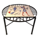 Modernist coffee table in steel and ceramic 1950