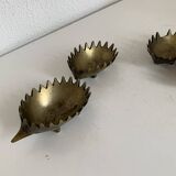 Hedgehog ashtrays by Walter Bosse for Hertha Baller vintage 1950