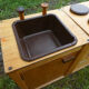 Vintage wooden children's school kitchen set