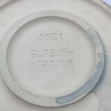 Vintage blue glazed ceramic gratin dish from the 1970s.