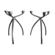 Pair of candlestick candlesticks design 3 metal lights