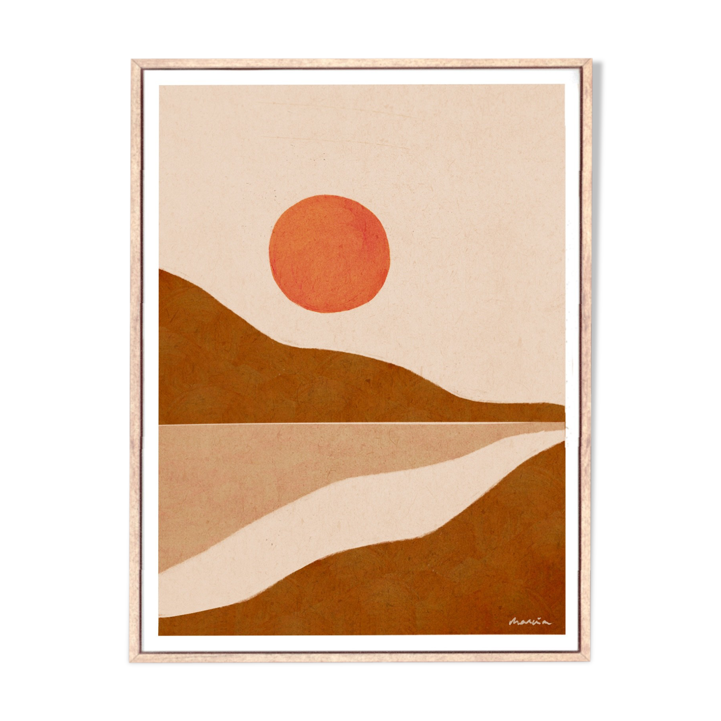 Illustration sunrise A3