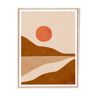 Illustration sunrise A3