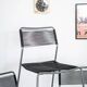 Ensemble de 4 chaises en scoubidou noir