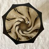 Vintage smoked glass vases