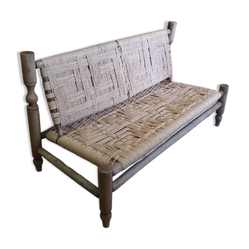 Rope bench in the style of Audoux-Minet, 1960