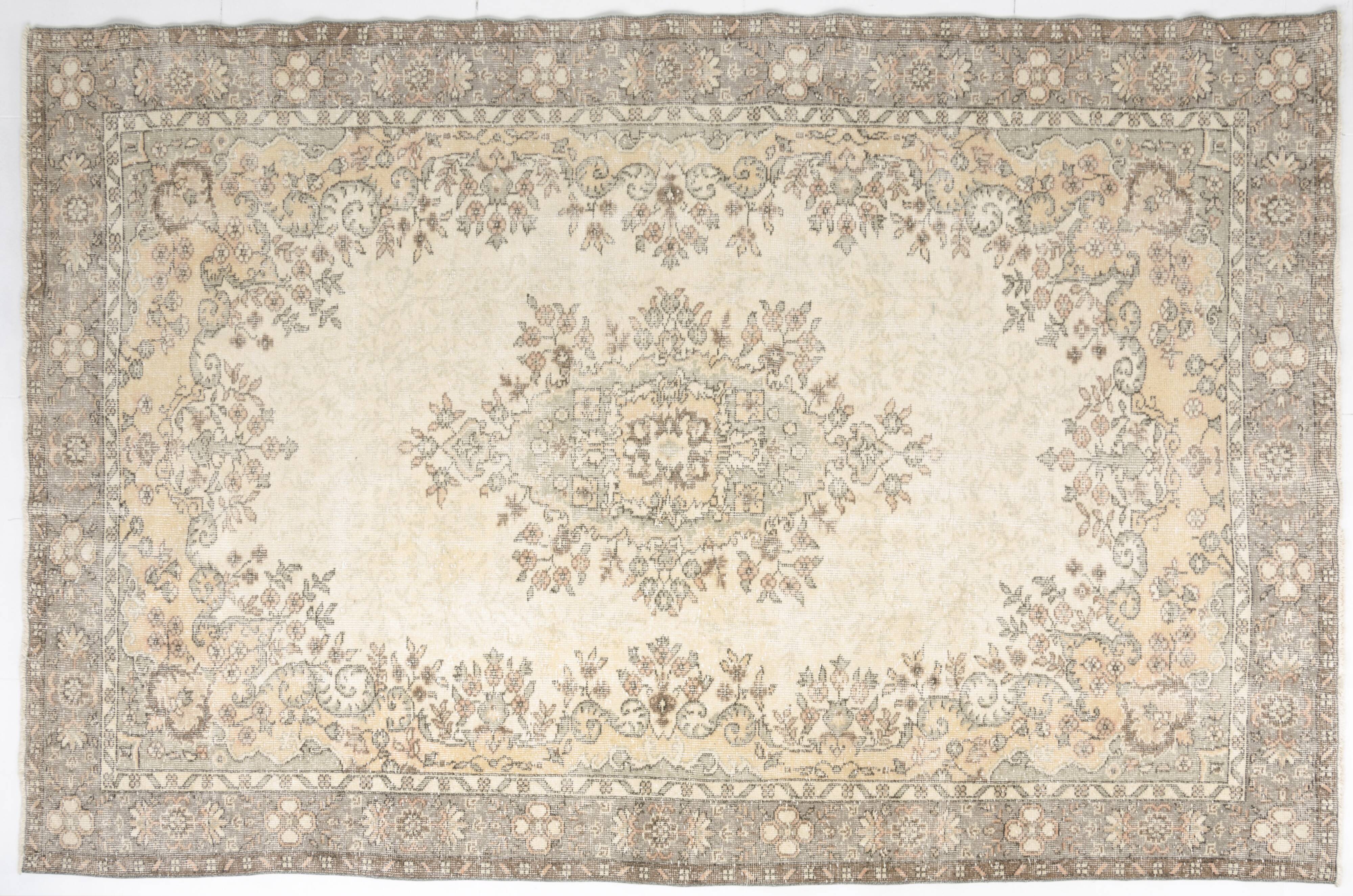 Oushak Anatolian Antique Wool Rug