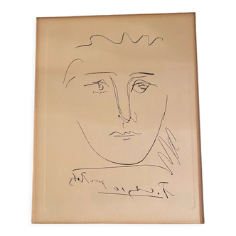 Engraving from the work "For Robie" by Picasso