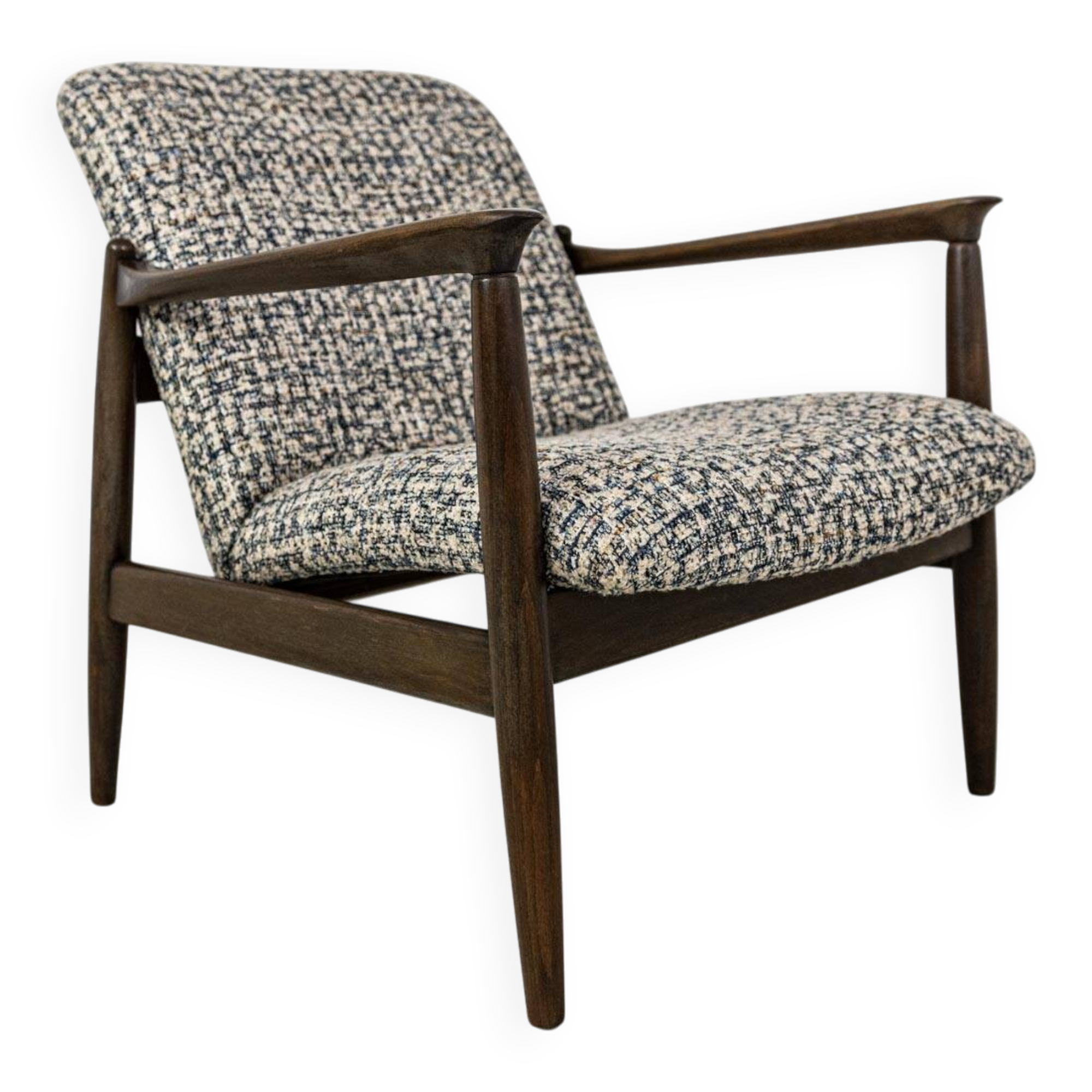 Vintage armchair GFM-64 by Edmund Homa, GFM, Poland, 1960s