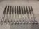 12 silver-plated metal table knives St Medard rocaille Florian