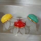 4 Art Deco glass pendant lights