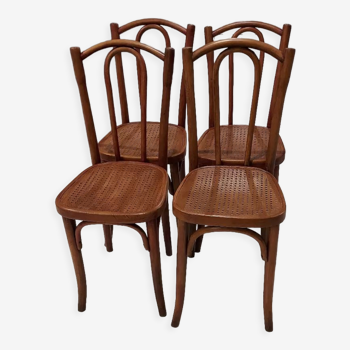 Suite de 4 chaises de bistrot Thonet années 1930