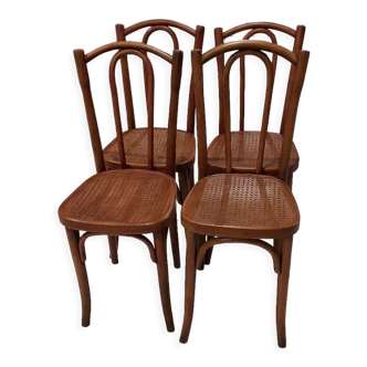 Suite of 4 chairs from Bistrot Thonet 1930s