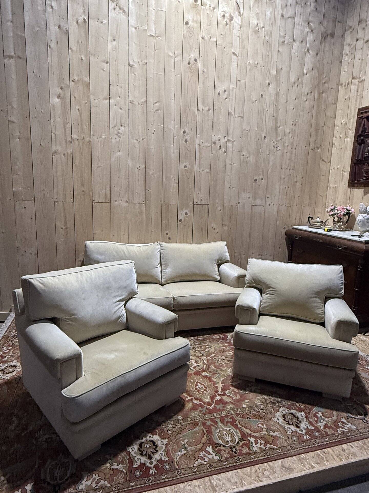 Schwartz living room sofa and two armchairs