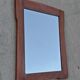 Art Nouveau wall mirror Vienna Secession in walnut frame