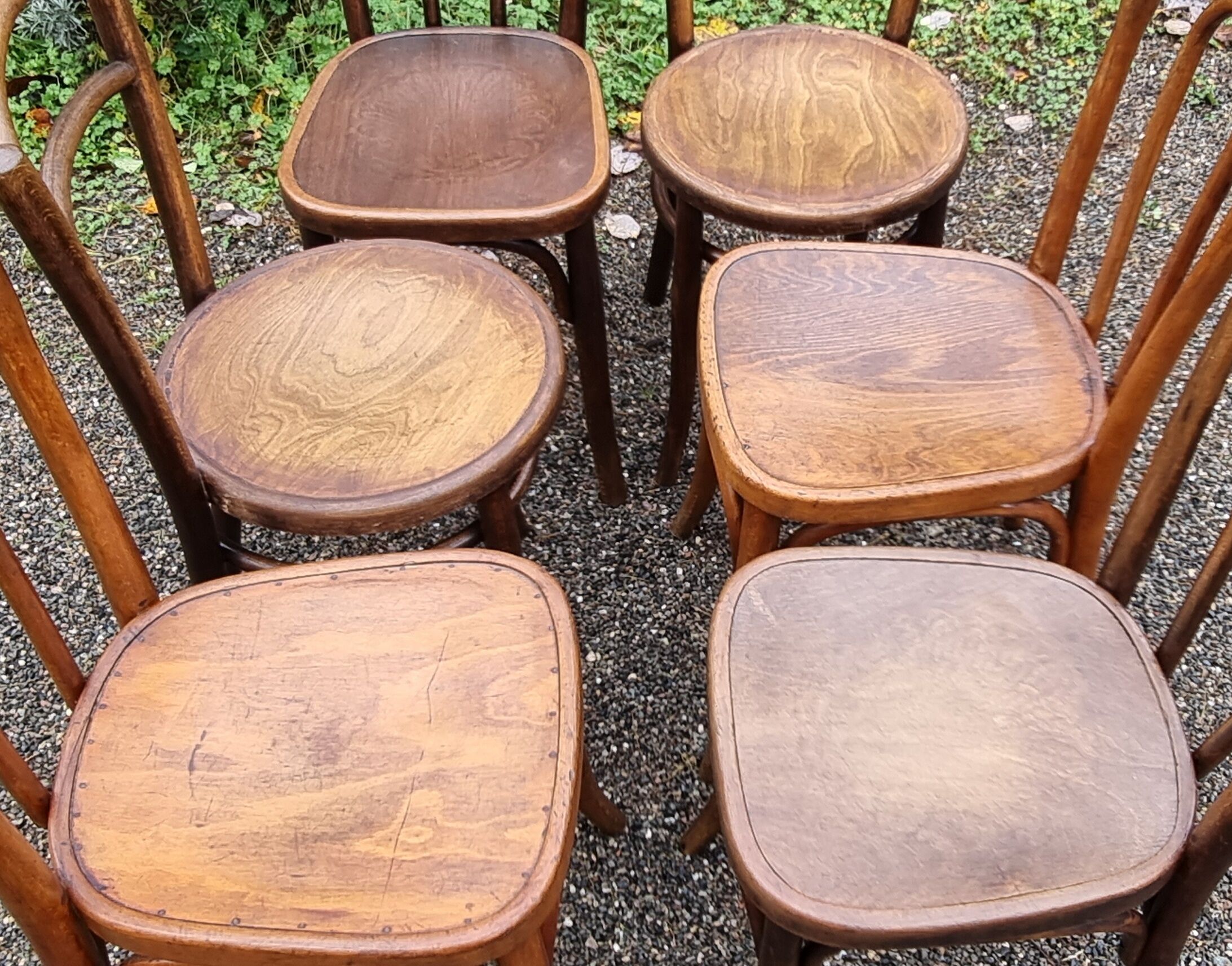 6 chaises bistrot Mundus Fischel et Baumann
