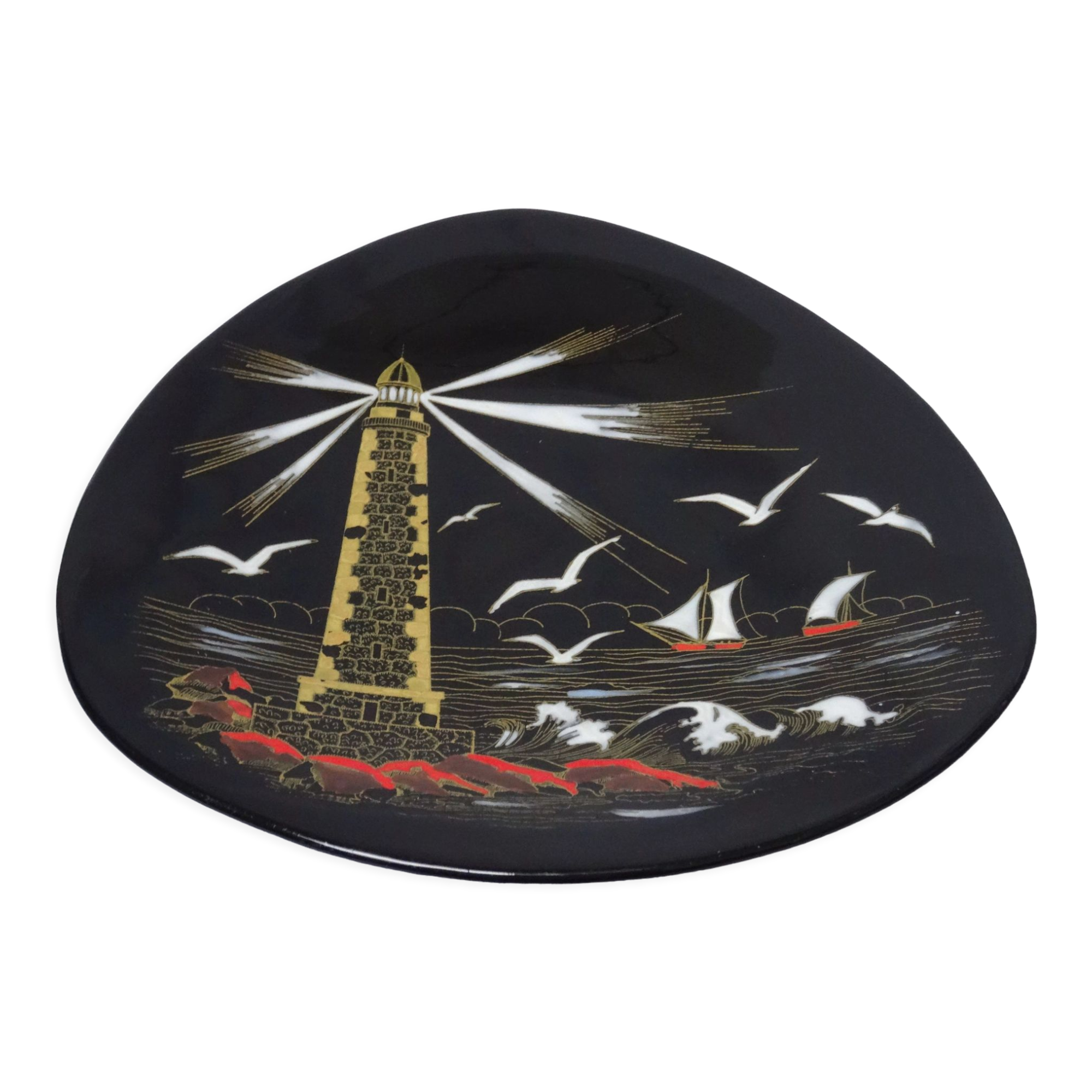 Decorative plate Le Phare Longwy