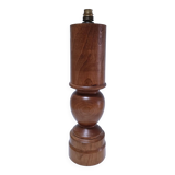Vintage solid oak lamp base stamped H.44 cm