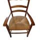 fauteuille bois assise payé teinté merisier