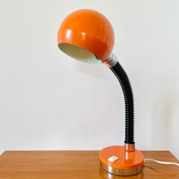 Lampe orange années 70