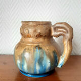 Sandstone pitcher by Méténier circa 1930