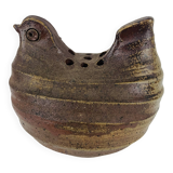 Vintage stoneware hen vase, flower pick