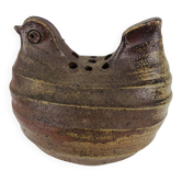 Vintage stoneware hen vase, flower pick