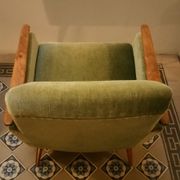 Lot of 2 armrests 50s/60s teak club chairs