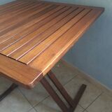 square teak table