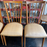 Suite de 4 chaises 1950