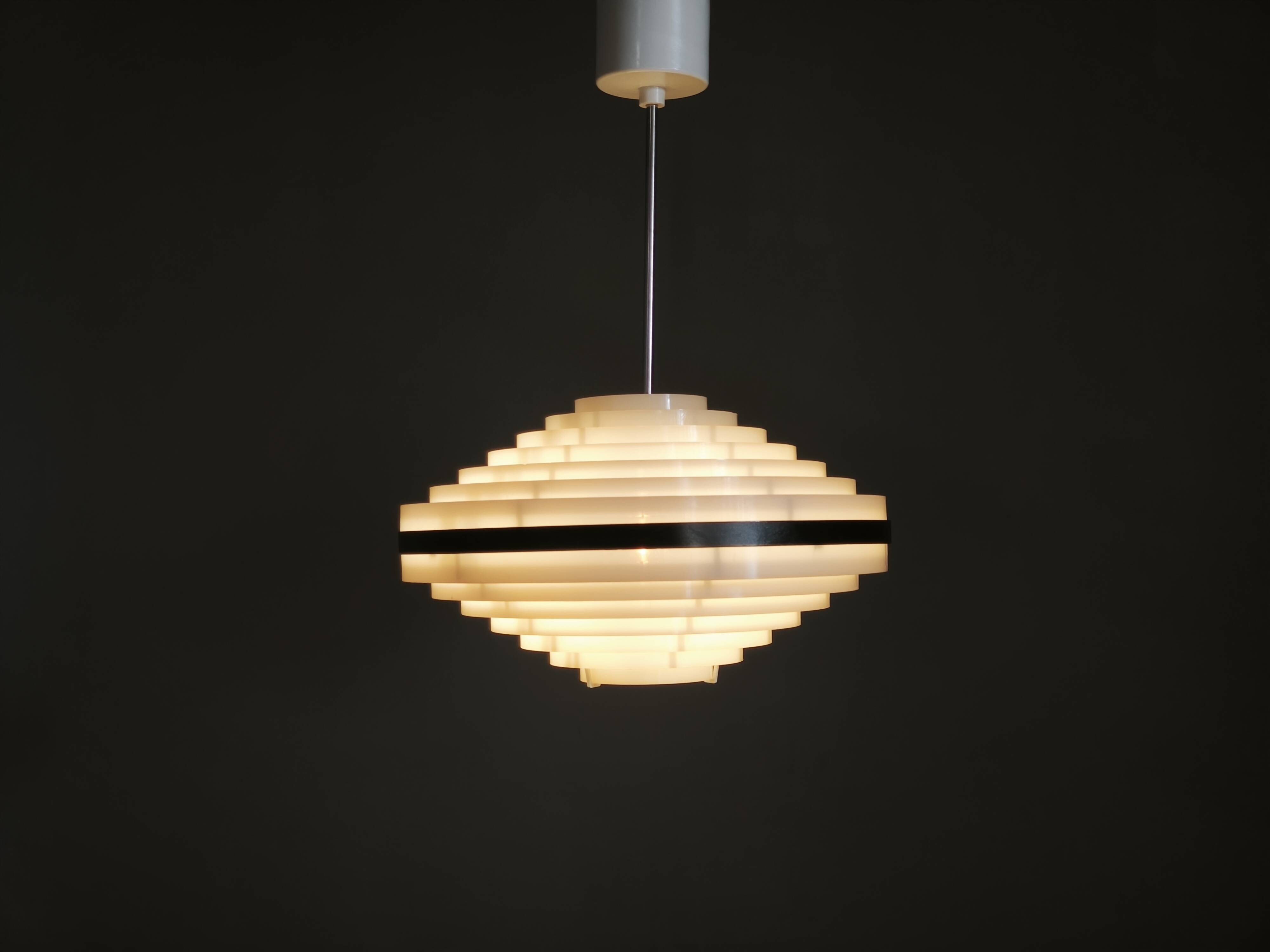 Pair of Czech Space Age UFO Pendant Lights, 1960s