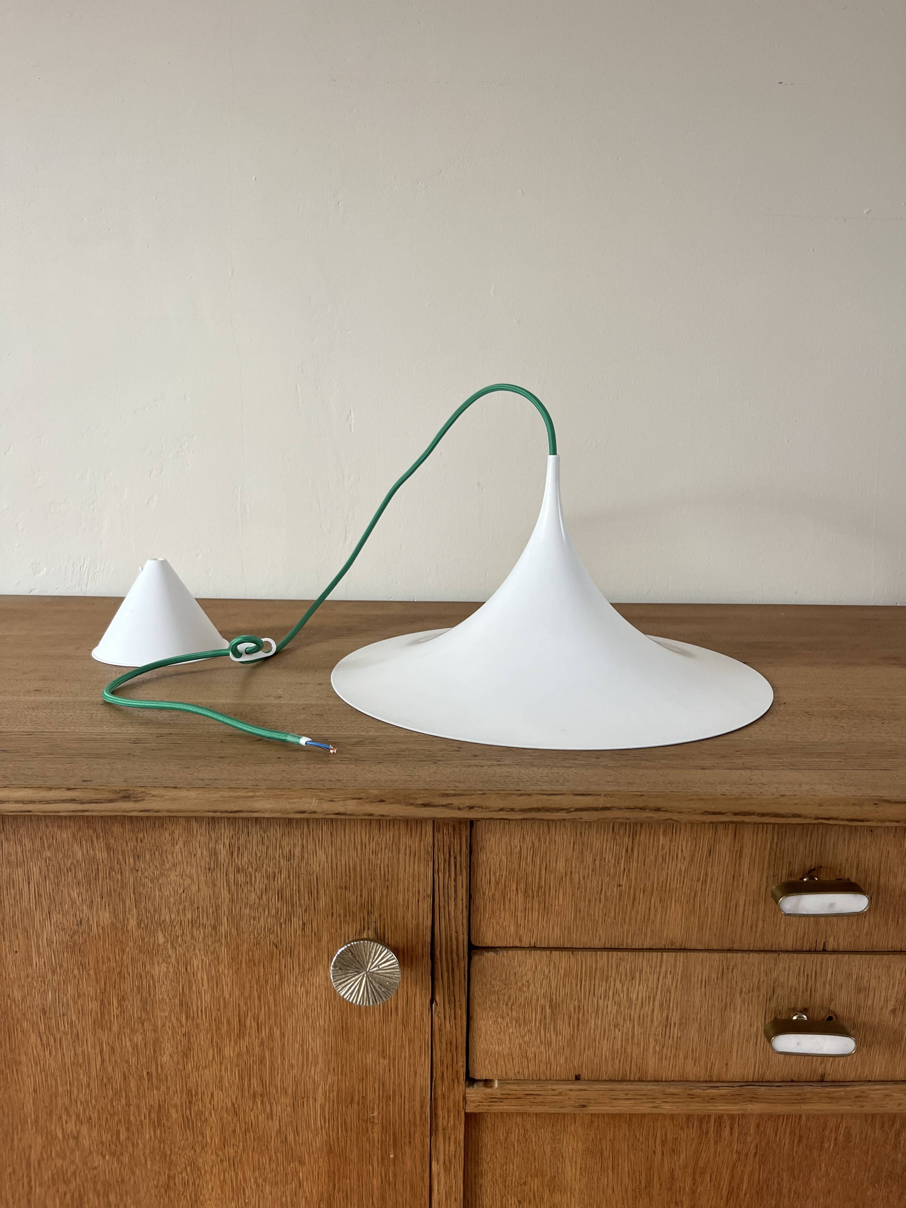 Vintage Fog & Morup Semi pendant (38cm) - Danish design lamp