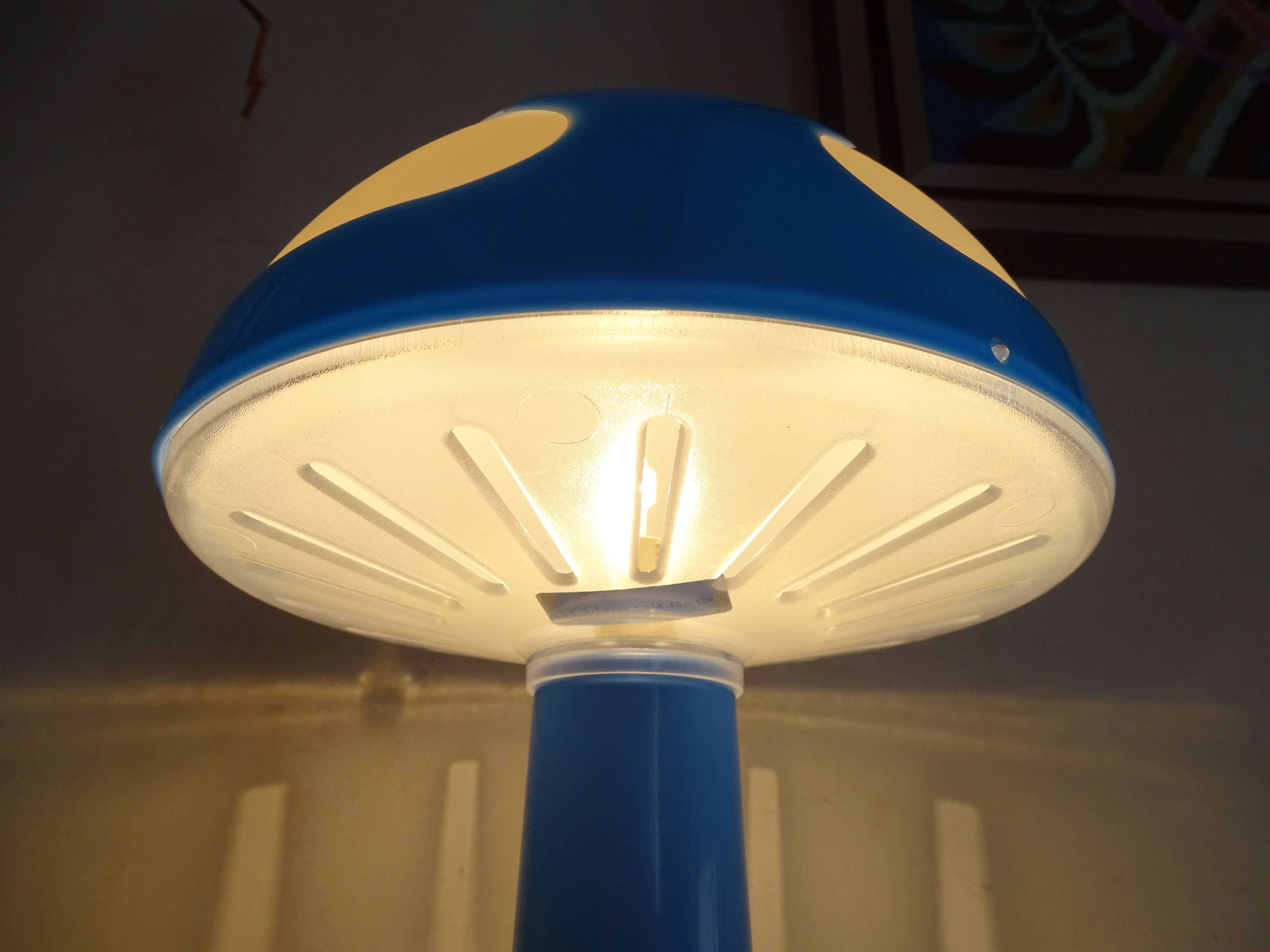 Mushroom lamp cloud IKEA Skojig blue vintage design