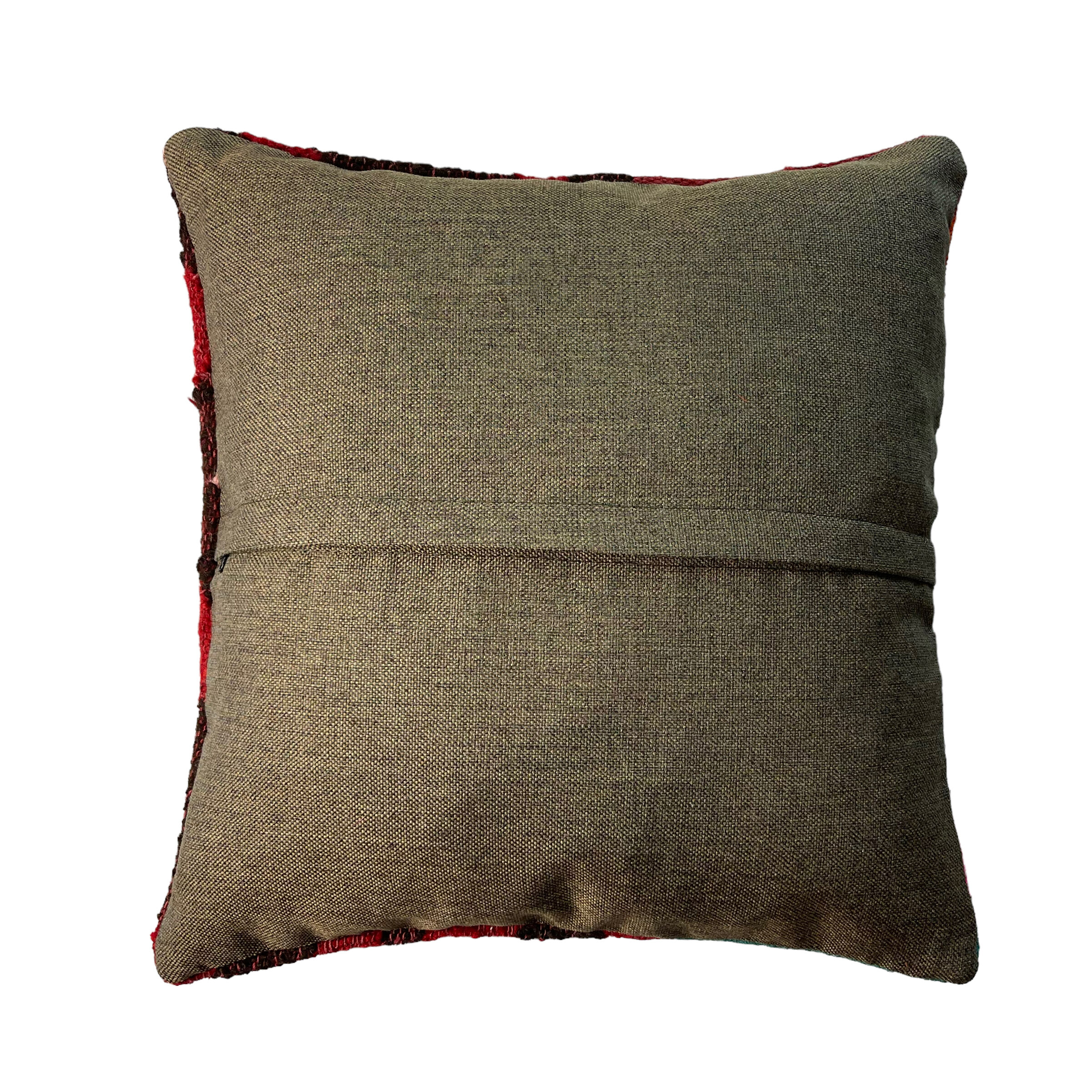 Vintage turkish kilim cushion cover 40 x 40 cm