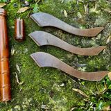 Large vintage wooden side table