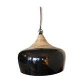 Black lacquered and wood suspension