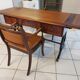 English flap desk and these 2 armchairs early XXeme