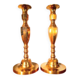 Pair of brass candlesticks