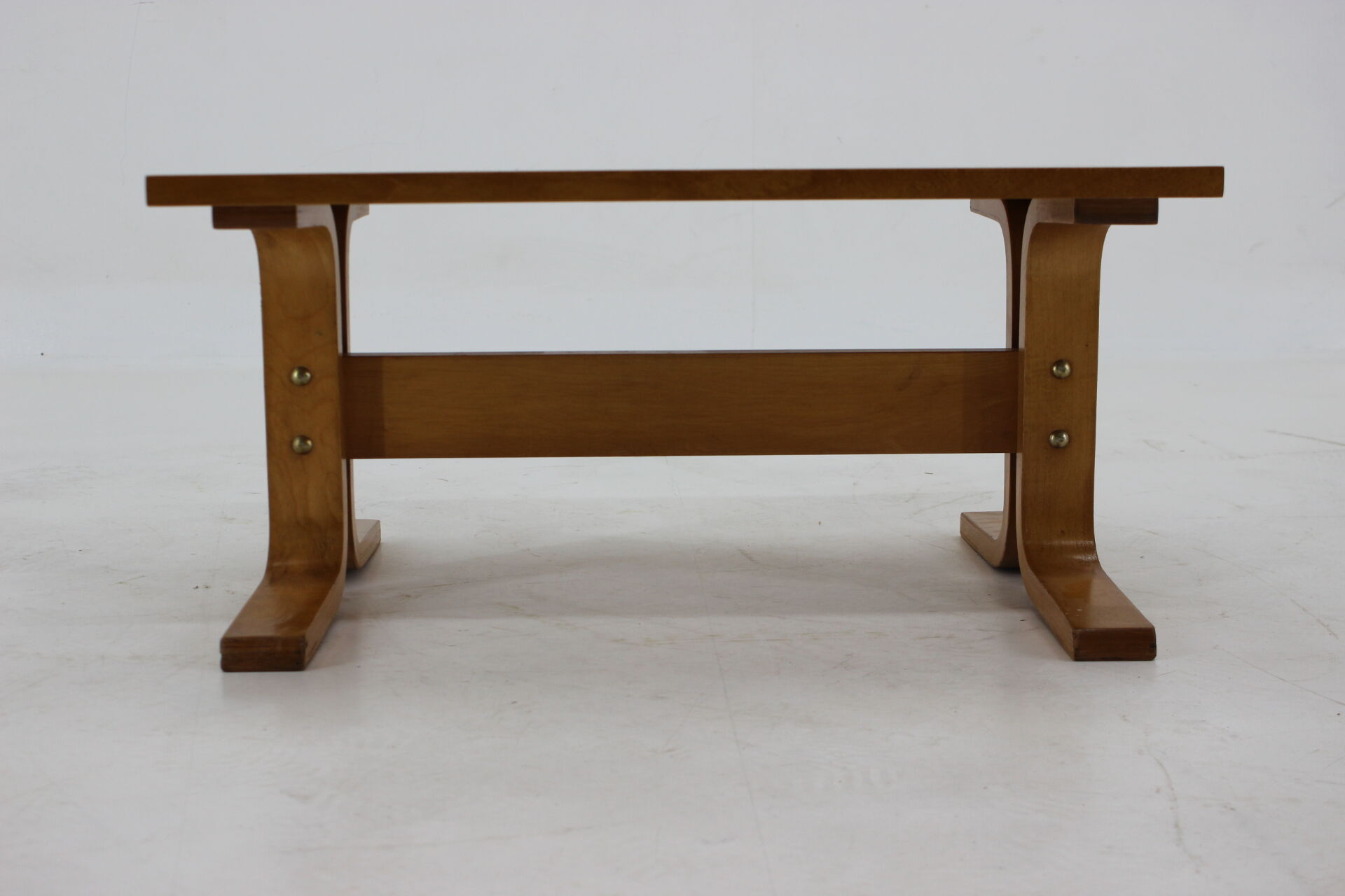 1970s Beech Bench/Planter Stand Czechoslovakia