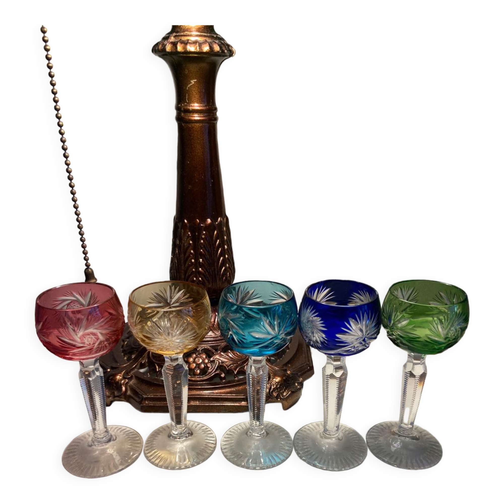 Crystal liquor glasses