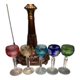 Verres à liqueur en cristal
