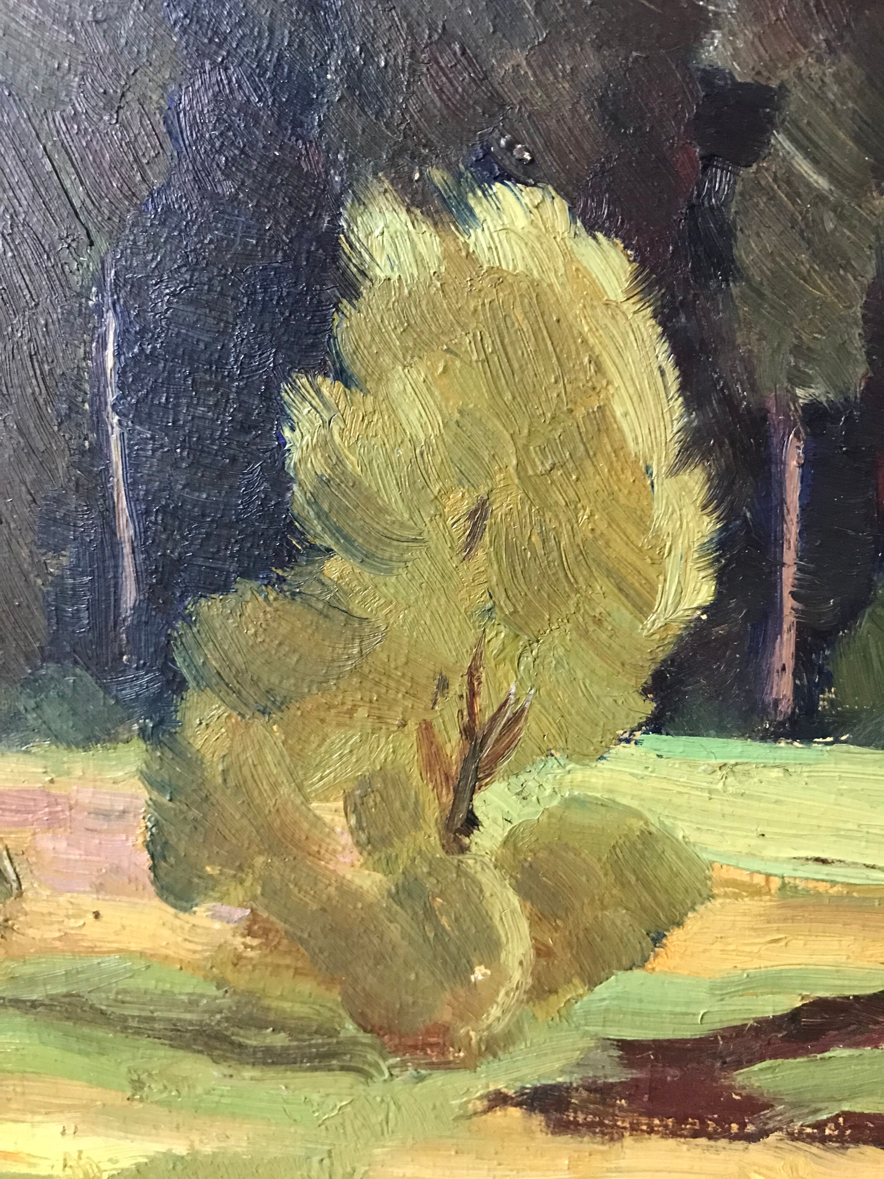 Landscape oil painting