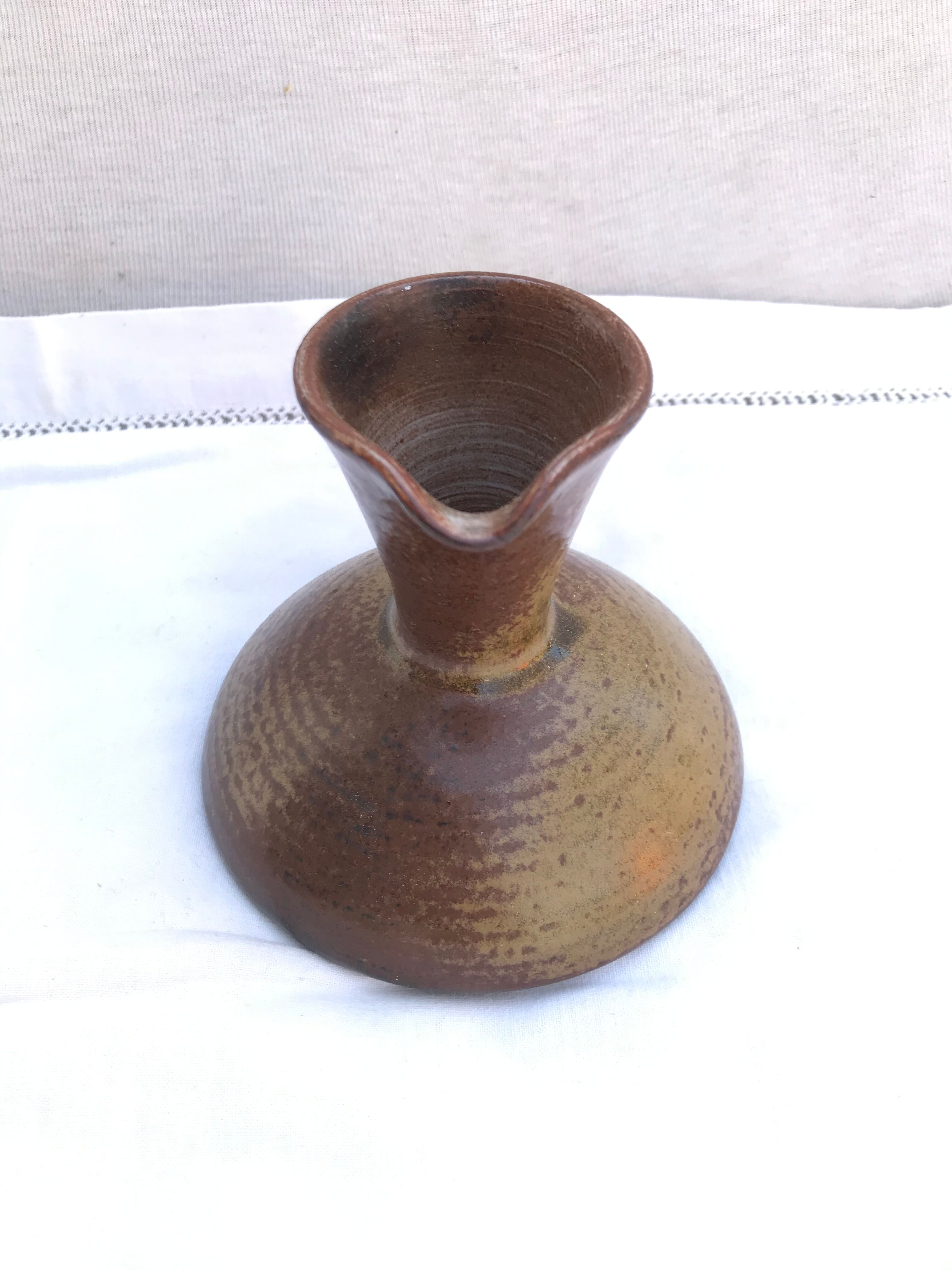 Former pitcher wine oil Jc Lafon brown sandstones - vintage label