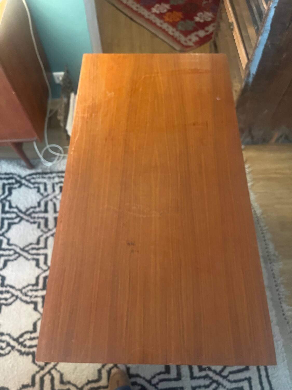 Scandinavian teak furniture with 2 doors