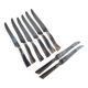 8 old knives with steel blades