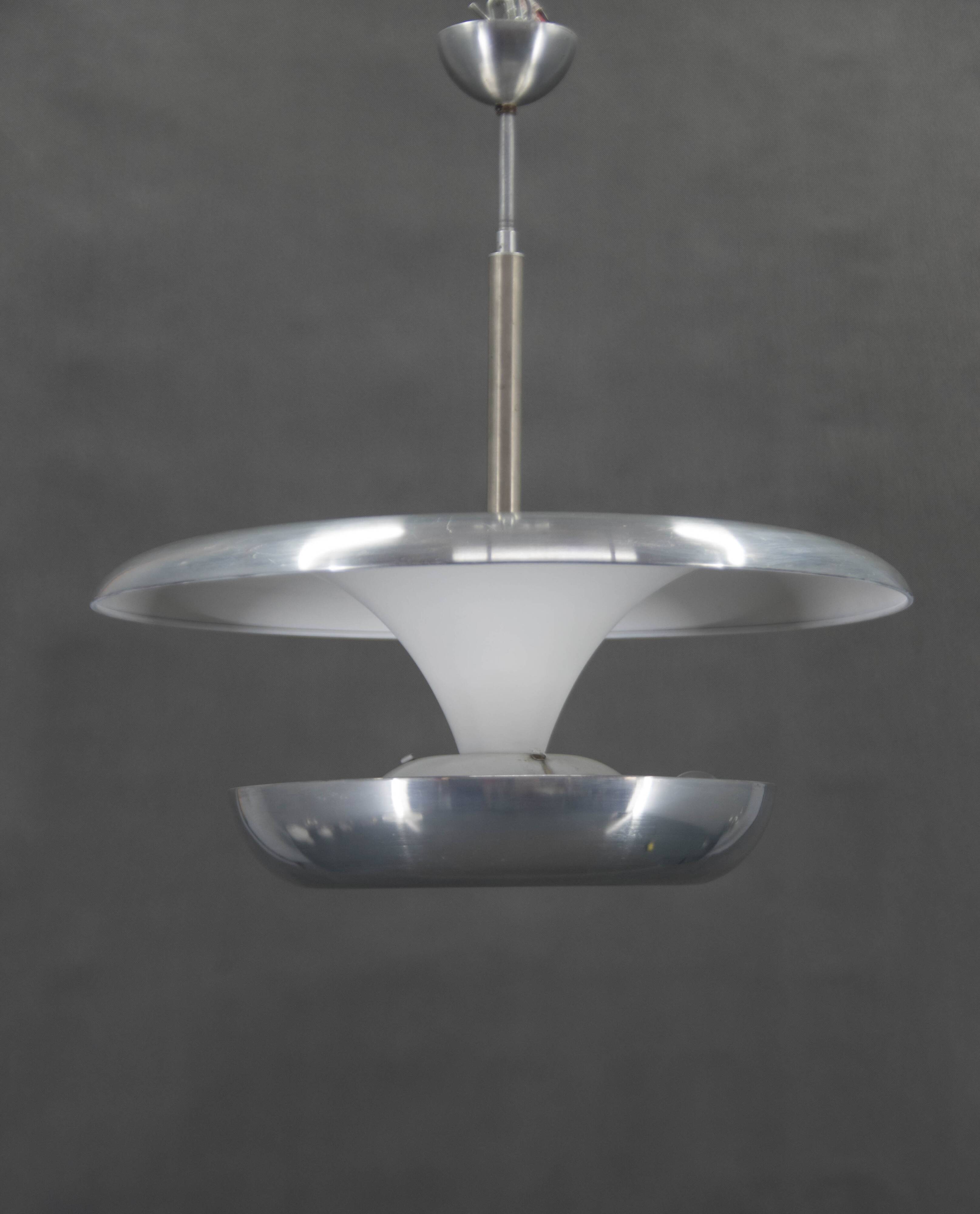 Large Bauhaus Chandelier by IAS, 1920s
